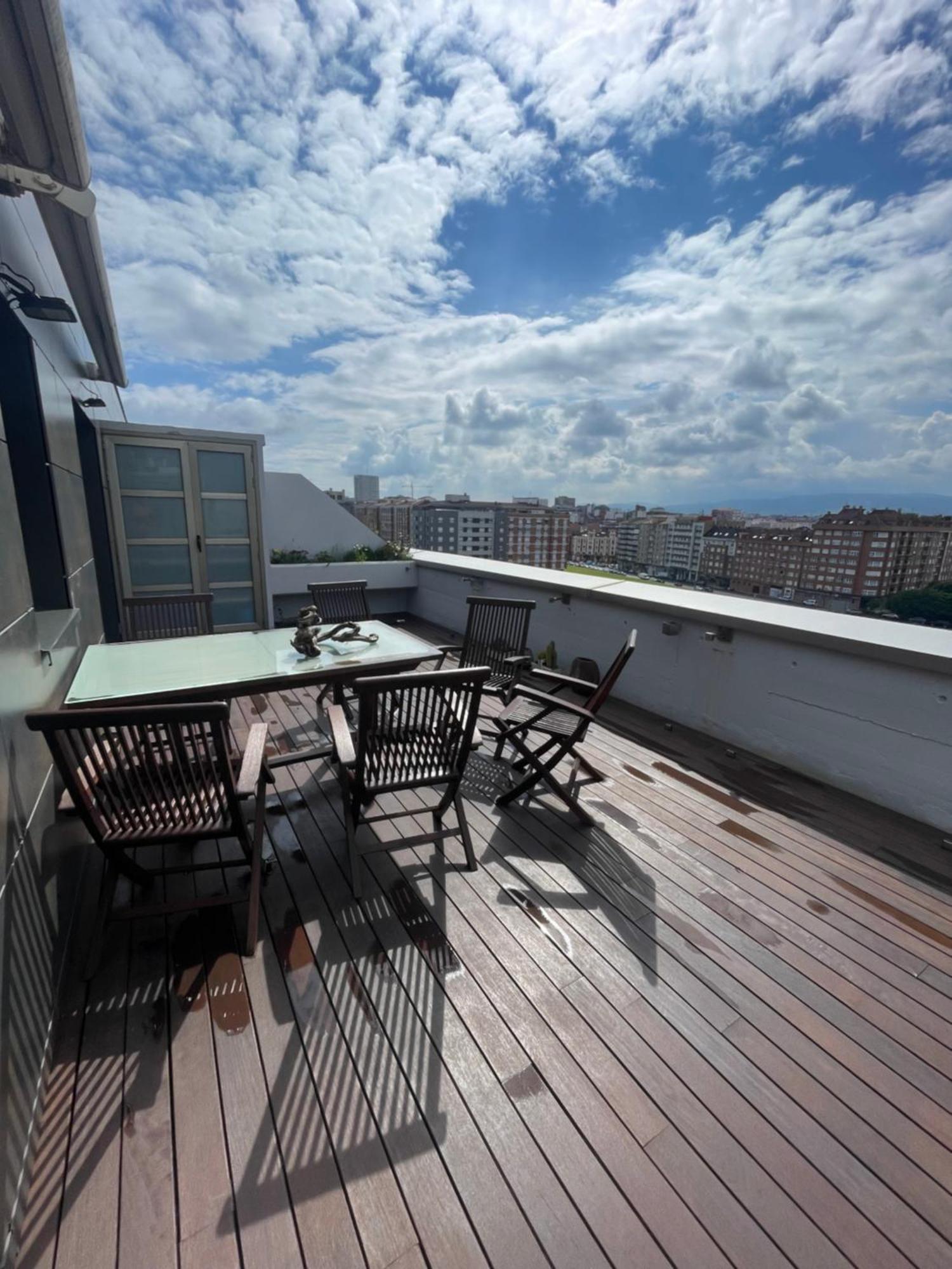 Ferienwohnung El Atico De La Playa Parking Gratis Gijón Exterior foto